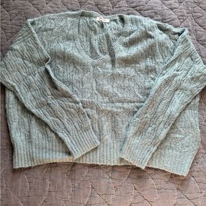 Madewell Blue V-Neck Sweater
